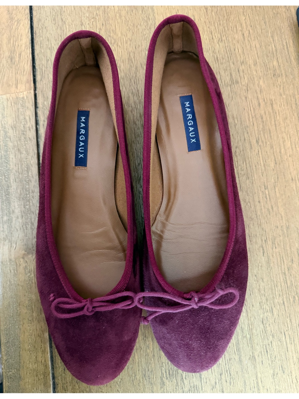 Margaux Suede Demi Ballet Flats - Size 40.5 (9.5-10)